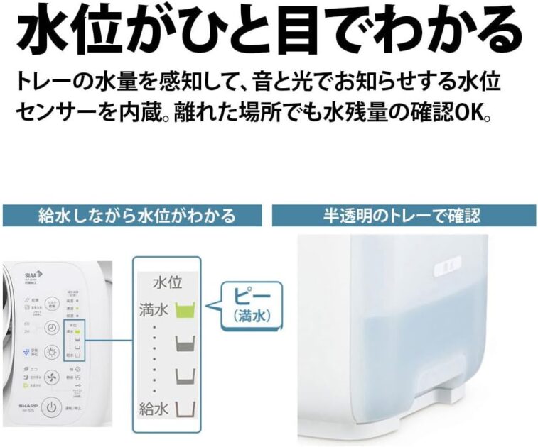 プラズマクラスター  加湿器  HV-S75の画像