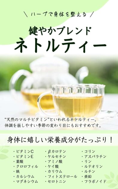 自然のごちそう ネトルティー ティーバッグ の画像