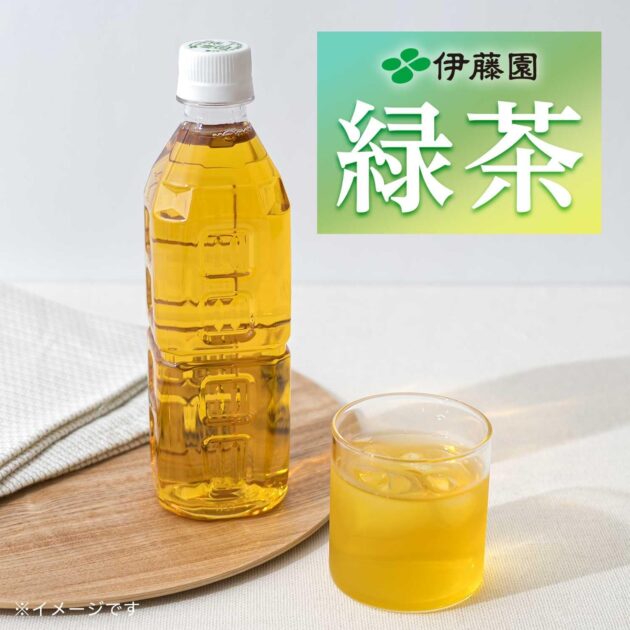 「 伊藤園 緑茶 」 ラベルレス 500ml×24本の画像