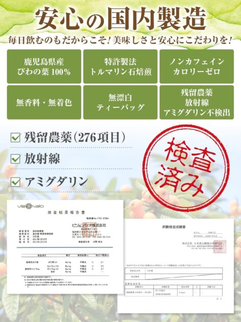 びわの葉茶 60包入り ティーバッグの画像